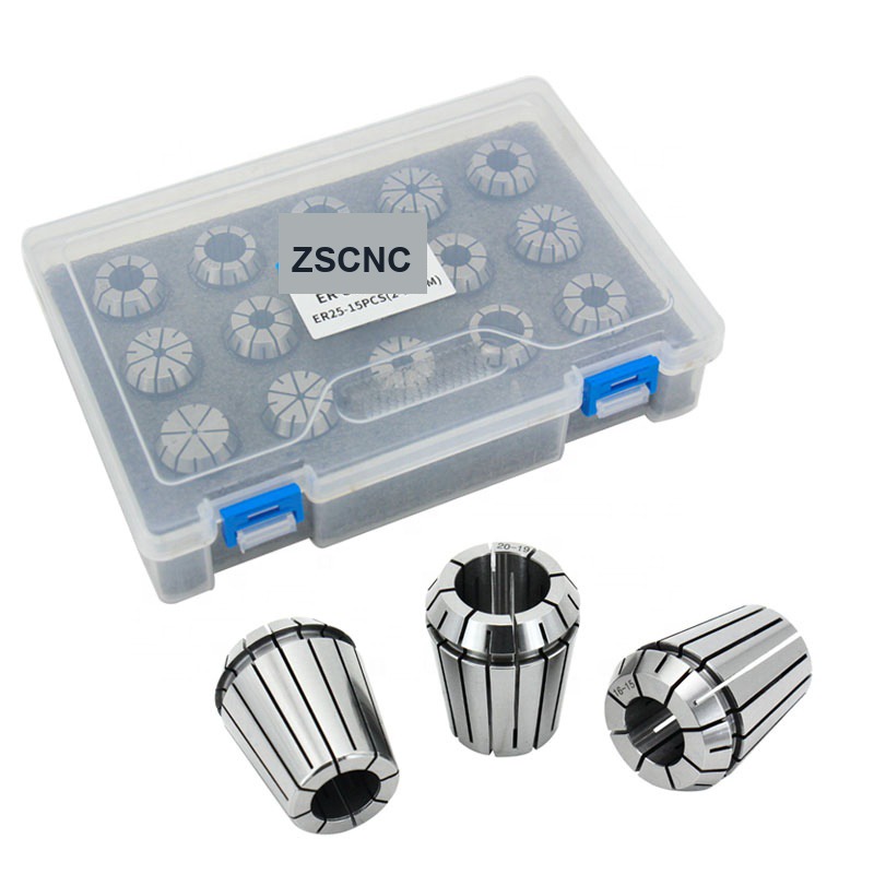 ER32 collet set and common stock sizes from ZSCNC