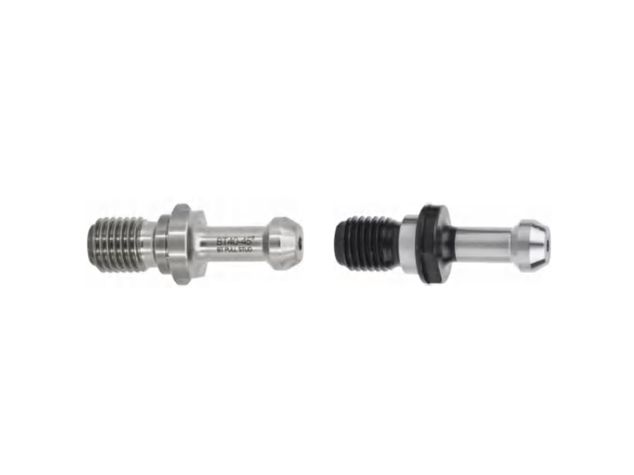 Pull studs and retention knobs for CNC holders