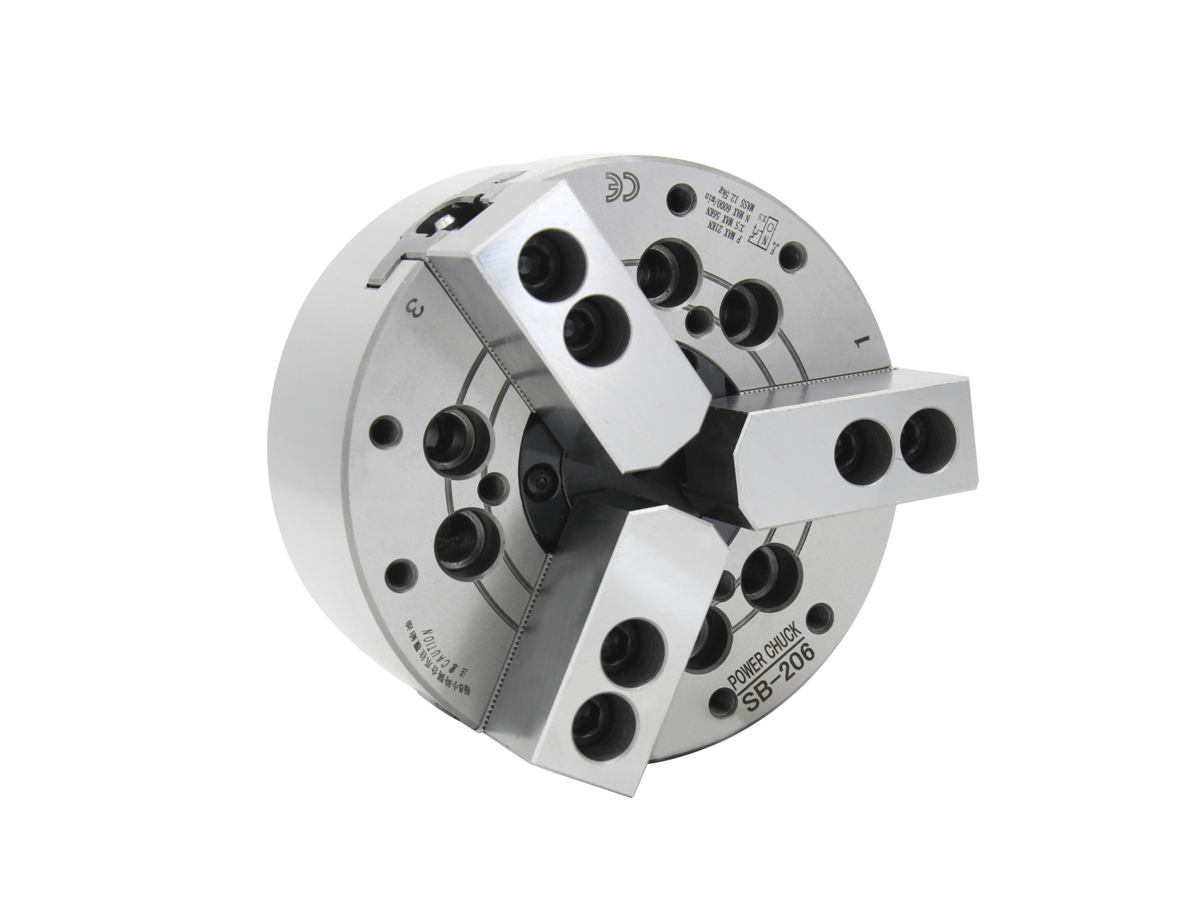 Hydraulic power chuck for CNC lathe