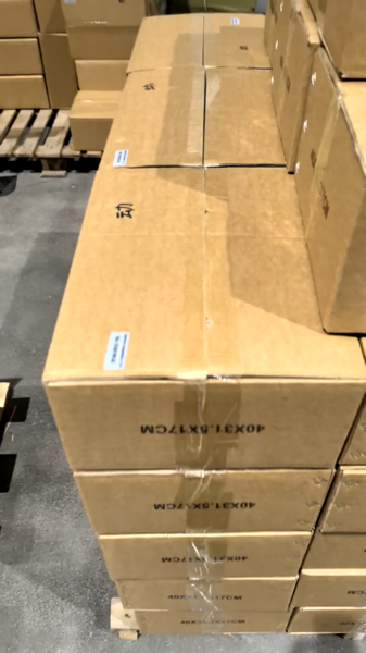Carton details before dispatch