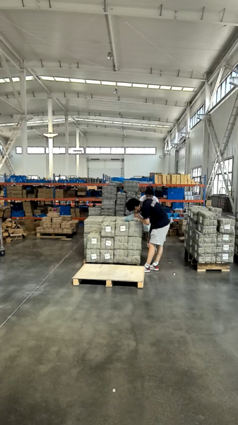 Order staging inside the workshop